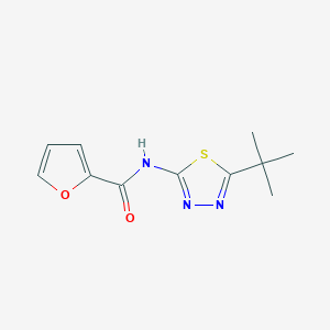 molecular formula C11H13N3O2S B11170124 N-(5-tert-butyl-1,3,4-thiadiazol-2-yl)furan-2-carboxamide 