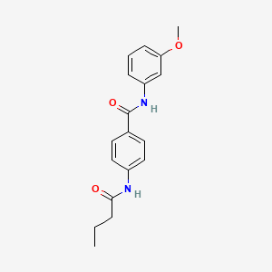 4-(butanoylamino)-N-(3-methoxyphenyl)benzamide