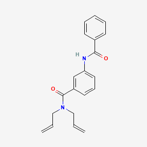 molecular formula C20H20N2O2 B11170162 3-[(phenylcarbonyl)amino]-N,N-di(prop-2-en-1-yl)benzamide 