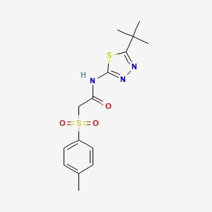 N-(5-tert-Butyl-[1,3,4]thiadiazol-2-yl)-2-(toluene-4-sulfonyl)-acetamide