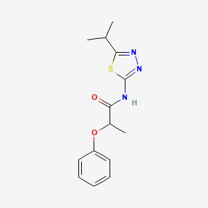 2-phenoxy-N-[5-(propan-2-yl)-1,3,4-thiadiazol-2-yl]propanamide