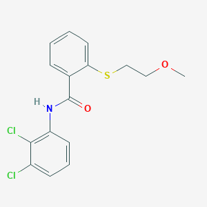 N-(2,3-dichlorophenyl)-2-[(2-methoxyethyl)sulfanyl]benzamide