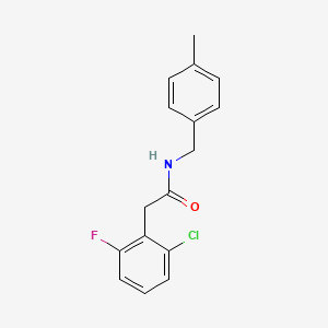 2-(2-chloro-6-fluorophenyl)-N-[(4-methylphenyl)methyl]acetamide