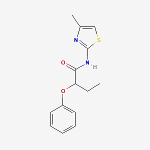 N-(4-methyl-1,3-thiazol-2-yl)-2-phenoxybutanamide