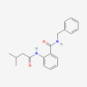 N-benzyl-2-[(3-methylbutanoyl)amino]benzamide