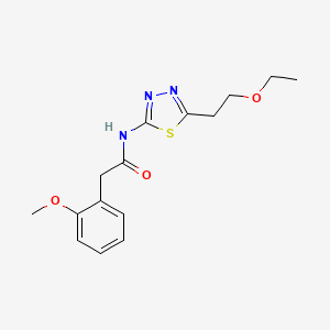 N-[5-(2-ethoxyethyl)-1,3,4-thiadiazol-2-yl]-2-(2-methoxyphenyl)acetamide