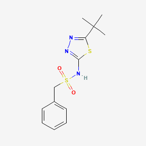 N-(5-tert-butyl-1,3,4-thiadiazol-2-yl)-1-phenylmethanesulfonamide