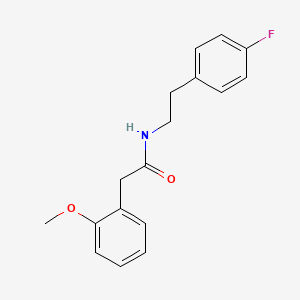 molecular formula C17H18FNO2 B11170258 N-[2-(4-fluorophenyl)ethyl]-2-(2-methoxyphenyl)acetamide 