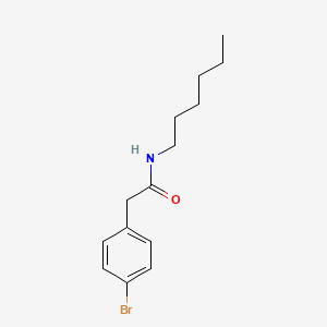 2-(4-bromophenyl)-N-hexylacetamide