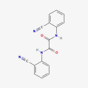 molecular formula C16H10N4O2 B11170283 N,N'-bis(2-cyanophenyl)ethanediamide 