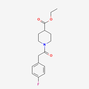 Ethyl 1-[2-(4-fluorophenyl)acetyl]piperidine-4-carboxylate