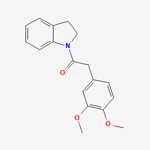 molecular formula C18H19NO3 B11170313 1-(2,3-dihydro-1H-indol-1-yl)-2-(3,4-dimethoxyphenyl)ethanone 