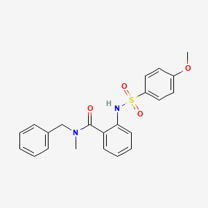 N-benzyl-2-{[(4-methoxyphenyl)sulfonyl]amino}-N-methylbenzamide