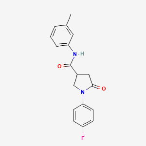 1-(4-fluorophenyl)-N-(3-methylphenyl)-5-oxopyrrolidine-3-carboxamide