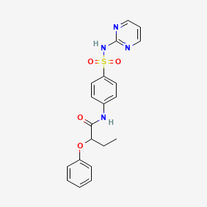 2-phenoxy-N-[4-(pyrimidin-2-ylsulfamoyl)phenyl]butanamide