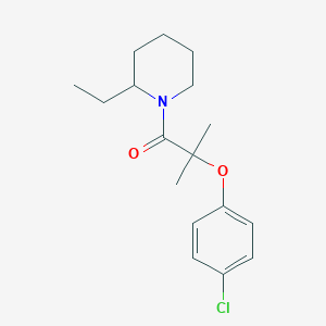 2-(4-Chlorophenoxy)-1-(2-ethylpiperidin-1-yl)-2-methylpropan-1-one