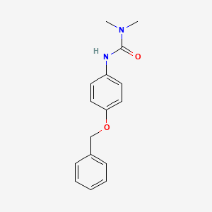 molecular formula C16H18N2O2 B11170409 3-[4-(Benzyloxy)phenyl]-1,1-dimethylurea 