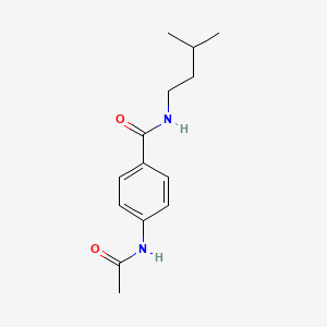 molecular formula C14H20N2O2 B11170435 4-acetamido-N-(3-methylbutyl)benzamide 