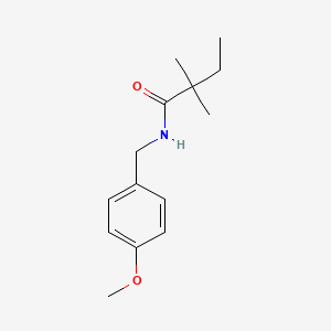 N-[(4-methoxyphenyl)methyl]-2,2-dimethylbutanamide