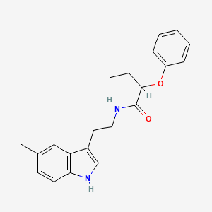 molecular formula C21H24N2O2 B11170460 N-[2-(5-methyl-1H-indol-3-yl)ethyl]-2-phenoxybutanamide 