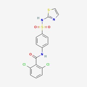 2,6-dichloro-N-[4-(1,3-thiazol-2-ylsulfamoyl)phenyl]benzamide