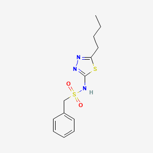 N-(5-butyl-1,3,4-thiadiazol-2-yl)-1-phenylmethanesulfonamide