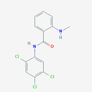 molecular formula C14H11Cl3N2O B11170494 2-(methylamino)-N-(2,4,5-trichlorophenyl)benzamide 