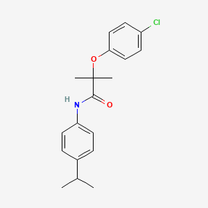 2-(4-chlorophenoxy)-2-methyl-N-[4-(propan-2-yl)phenyl]propanamide