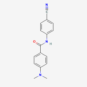 molecular formula C16H15N3O B11170566 N-(4-cyanophenyl)-4-(dimethylamino)benzamide 