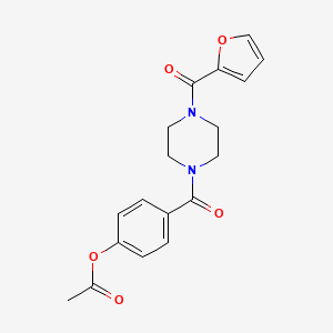 4-{[4-(Furan-2-ylcarbonyl)piperazin-1-yl]carbonyl}phenyl acetate