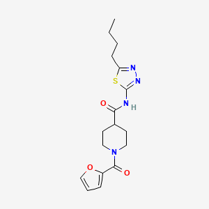 N-(5-butyl-1,3,4-thiadiazol-2-yl)-1-(furan-2-ylcarbonyl)piperidine-4-carboxamide