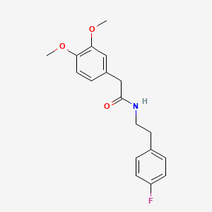 molecular formula C18H20FNO3 B11170705 2-(3,4-dimethoxyphenyl)-N-[2-(4-fluorophenyl)ethyl]acetamide 