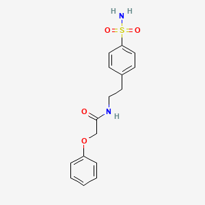 molecular formula C16H18N2O4S B11170712 2-phenoxy-N-[2-(4-sulfamoylphenyl)ethyl]acetamide 