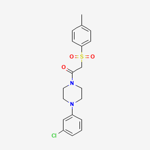 1-[4-(3-Chlorophenyl)piperazin-1-yl]-2-[(4-methylphenyl)sulfonyl]ethanone