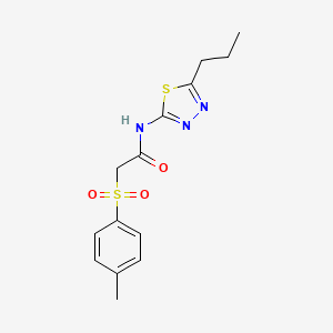 N-(5-Propyl-[1,3,4]thiadiazol-2-yl)-2-(toluene-4-sulfonyl)-acetamide