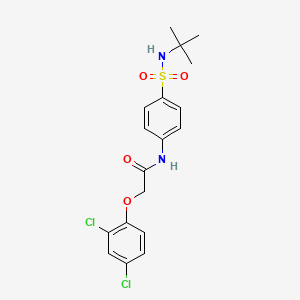 N-[4-(tert-butylsulfamoyl)phenyl]-2-(2,4-dichlorophenoxy)acetamide