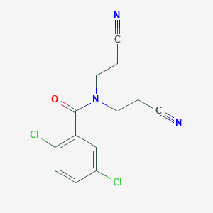 2,5-dichloro-N,N-bis(2-cyanoethyl)benzamide