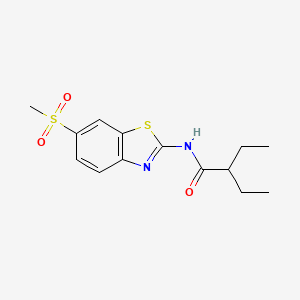 2-ethyl-N-[6-(methylsulfonyl)-1,3-benzothiazol-2-yl]butanamide