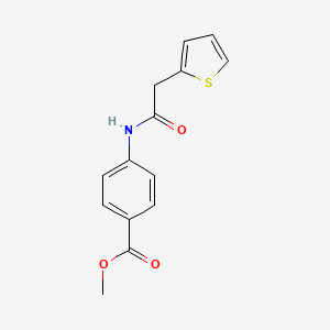 Benzoic acid, 4-[1-oxo-2-(2-thienyl)ethylamino]-, methyl ester