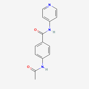 molecular formula C14H13N3O2 B11170905 4-acetamido-N-pyridin-4-ylbenzamide CAS No. 349394-80-5