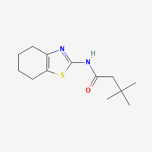 molecular formula C13H20N2OS B11170941 3,3-dimethyl-N-(4,5,6,7-tetrahydro-1,3-benzothiazol-2-yl)butanamide 