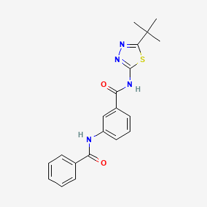 3-benzamido-N-(5-tert-butyl-1,3,4-thiadiazol-2-yl)benzamide