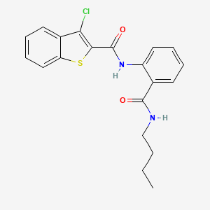 N-[2-(butylcarbamoyl)phenyl]-3-chloro-1-benzothiophene-2-carboxamide