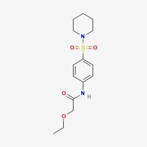 2-ethoxy-N-[4-(piperidin-1-ylsulfonyl)phenyl]acetamide