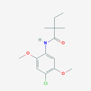 molecular formula C14H20ClNO3 B11170993 N-(4-chloro-2,5-dimethoxyphenyl)-2,2-dimethylbutanamide 