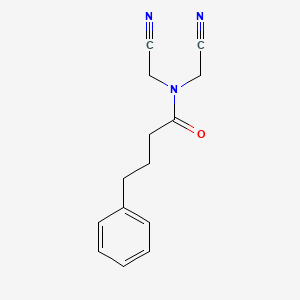 N,N-bis(cyanomethyl)-4-phenylbutanamide