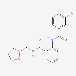 2-{[(3-bromophenyl)carbonyl]amino}-N-(tetrahydrofuran-2-ylmethyl)benzamide