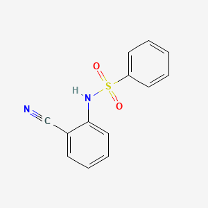 molecular formula C13H10N2O2S B11171056 N-(2-cyanophenyl)benzenesulfonamide 