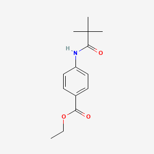 molecular formula C14H19NO3 B11171082 Ethyl 4-[(2,2-dimethylpropanoyl)amino]benzoate 