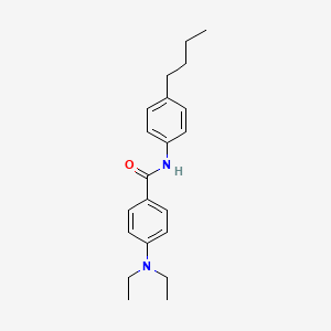 molecular formula C21H28N2O B11171087 N-(4-butylphenyl)-4-(diethylamino)benzamide 